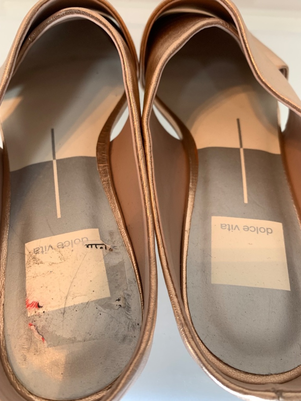 Dolce Vita Camia Mule Rose Gold Leather 7.5 - Picture 4 of 10